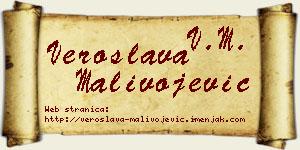Veroslava Malivojević vizit kartica